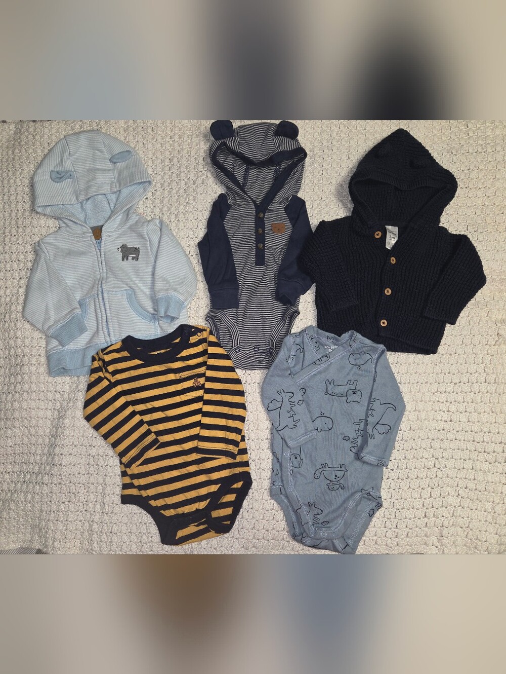 Baby Boy Or Unisex Bear Themed Clothes Lot Carter's Baby Gap Set Of 10 Items